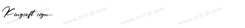Kingsoft sign字体转换